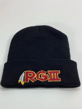 Washington Redskins RGIII Black Cuffed Knit Beanie
